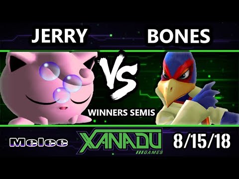 S@X 263 SSBM - Jerry (Jigglypuff) Vs. Bones (Falco) - Smash Melee Winners Semis