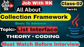 Download the video "List #interface  in Java Day-2 Part 1 #collection  #dsa  #java #interview #job  #coding #list"