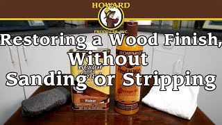 How to restore a wood finish on a bedside cupboard without sanding or stripping