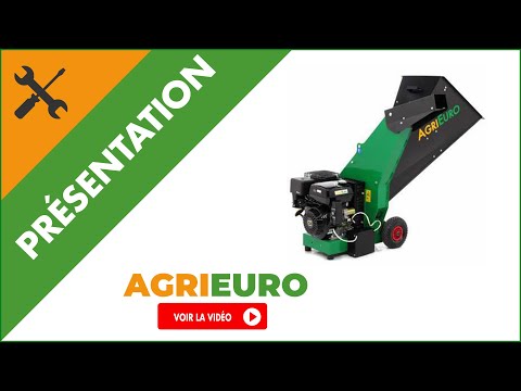 Vidéo du broyeur thermique en fonction modèle AgriEuro avec moteur essence 15 CV