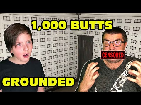 Kid Covers His Parent's Bedroom With 1,000 Printed Bottoms Prank! - Dad Freaks Out! GROUNDED!