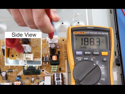 Samsung UN32EH4003FXZA LED TV No Backlights How to Test Voltages for Power Supply and LEDs