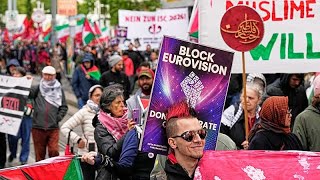 Viyana'daki Eurovision finaline İsrail protestoları damga vurdu