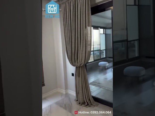 Rèm sáo gỗ tự động