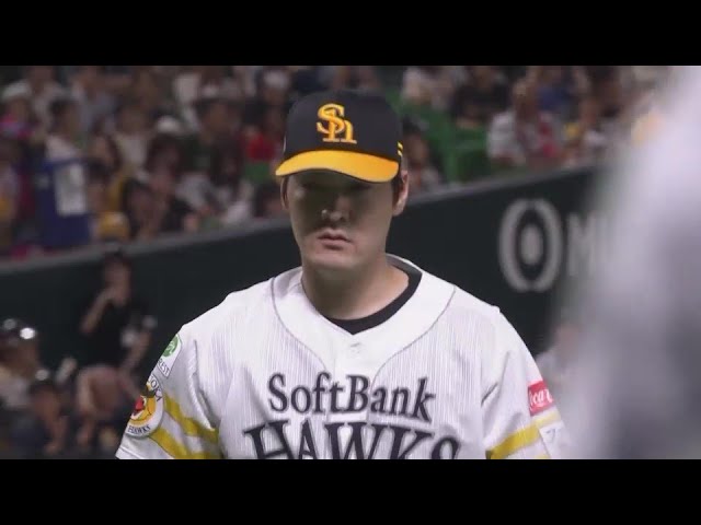 【8回表】ホークス・有原航平 8回を投げ7奪三振無失点に抑える快投を見せる!!  2024年9月20日 福岡ソフトバンクホークス 対 オリックス・バファローズ