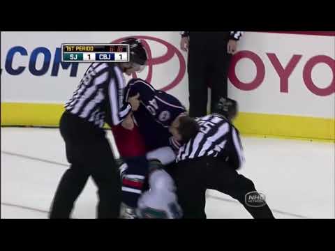 Kent Huskins vs Jared Boll Nov 4, 2009