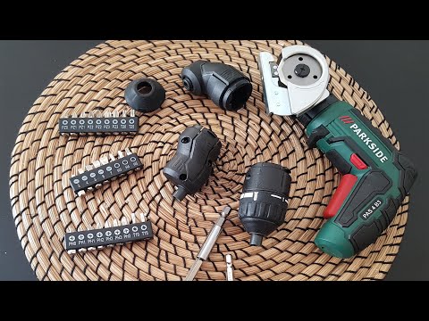 Parkside cordless screwdriver PAS 4 B3 Unboxing Testing