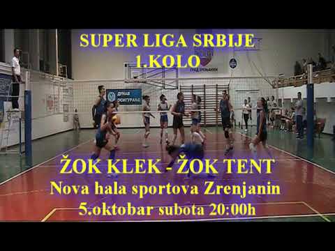 Najava odbojka ZOK Klek   ZOK Tent
