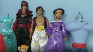 New Disney Princess Jasmine Aladdin Deluxe Gift Set Jafar Genie Abu Raja
