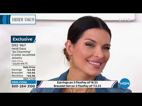 Heidi Daus "So Charming" Faux Leather Bracelet 2piece Set