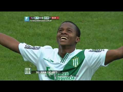 Gol de Cazares. San Lorenzo 0 - Banfield 2. Fecha 3. Torneo Primera División 2014. FPT