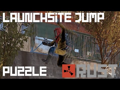 Rust - Launchsite Jump Puzzle and Wall Jumping Technique