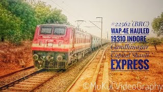 preview picture of video '#22562 (BRC) WAP-4E Hauled  19310 Indore - Gandhinagar Capital Shanti Express'