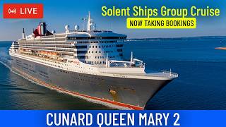 SHIPS TV - Cunard Queen Mary 2  Cruise Ship Departing Port of Southampton (LIVE)