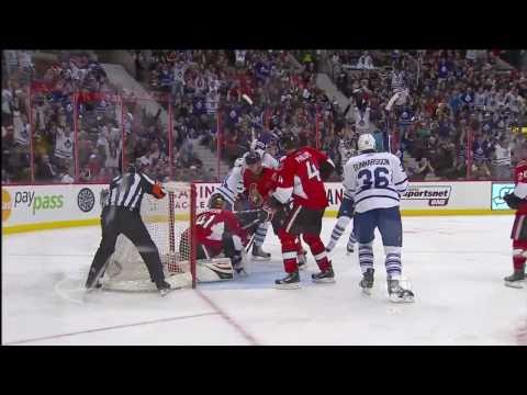 Bozak Goal - Leafs 3 vs Senators 2 - Apr 2nd 2011 (HD)