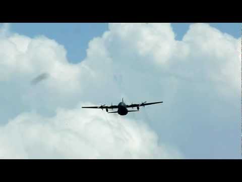 C-130 Hercules low pass over Flugplatz Freistadt