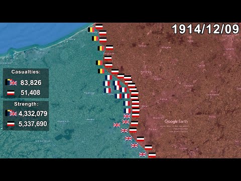 The First Battle of Ypres using Google Earth