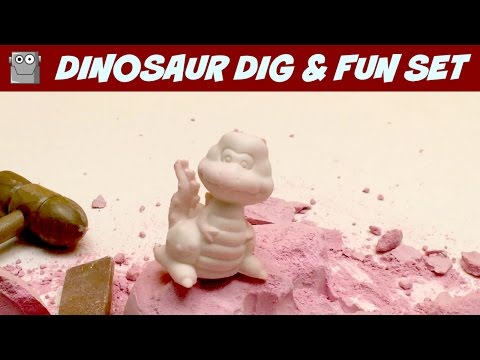 DINOSAUR DIG & FUN SET Paleontology Video