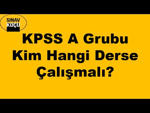 Who Should Study Which Course in KPSS Group A?