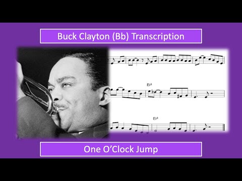 Buck Clayton – One O'Clock Jump (Bb) Transcription