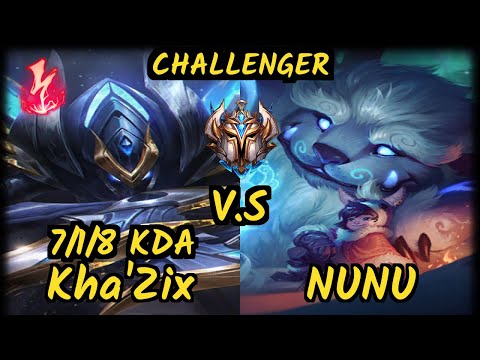Tarzaned (KHA'ZIX) vs NUNU & WILLUMP - 7/1/8 KDA JUNGLE CHALLENGER GAMEPLAY - NA