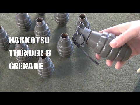 WWII Airsoft: Company HQ Hakkotsu Thunder B Grenade video review