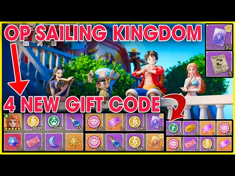 OP Sailing Kingdom | New 4 Gift Codes | How to Redeem All 4 Giftcodes