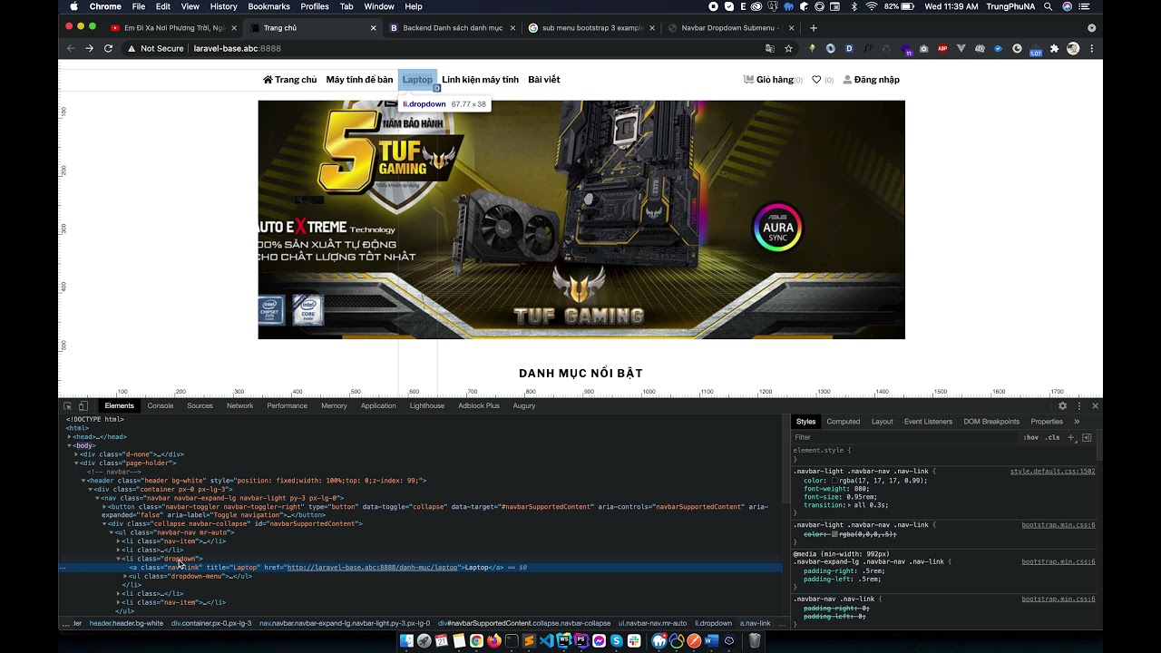 Đồ án tốt nghiệp - Build core website bán hàng bằng laravel 8x - Phần 16