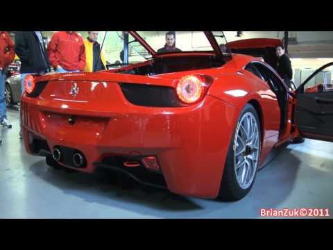 Ferrari 458 Challenge Start and Rev