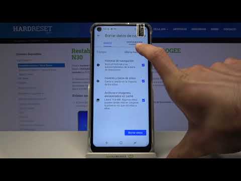 Cómo borrar historial de Google Chrome en DOOGEE N30 - eliminar datos de navegación