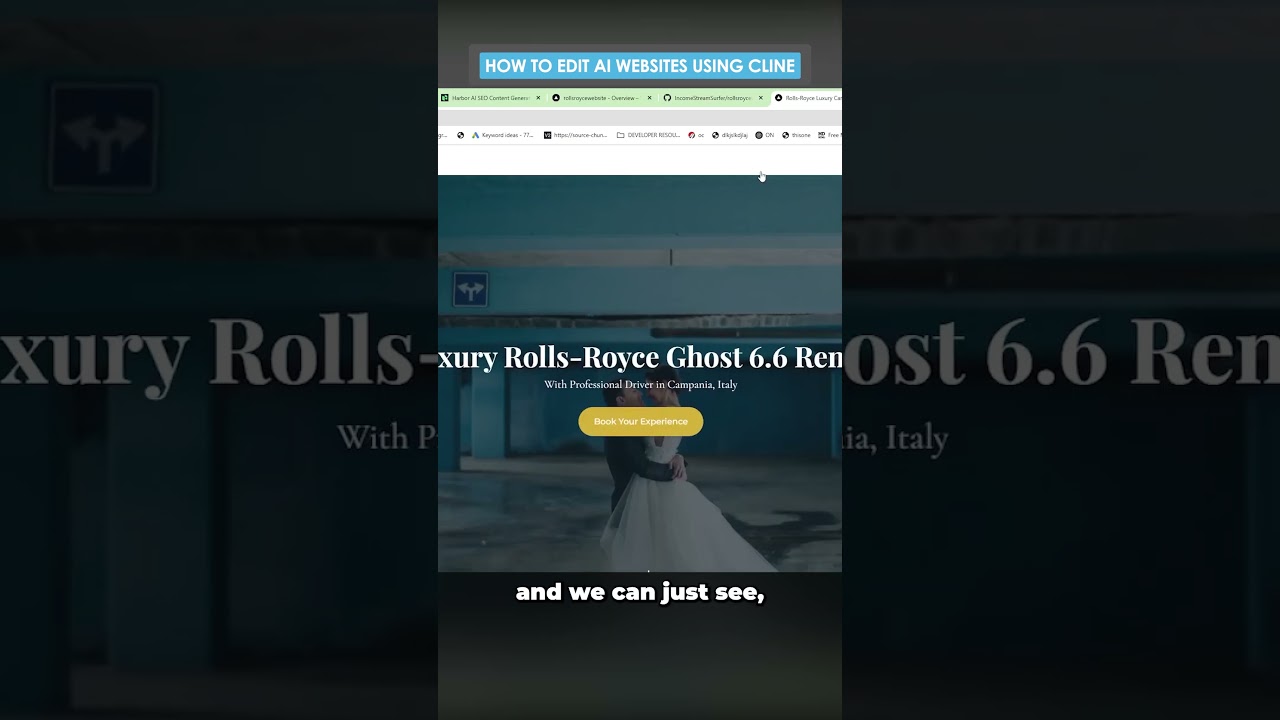 How To Edit AI Websites Using Cline  #ai #webdevelopment #website