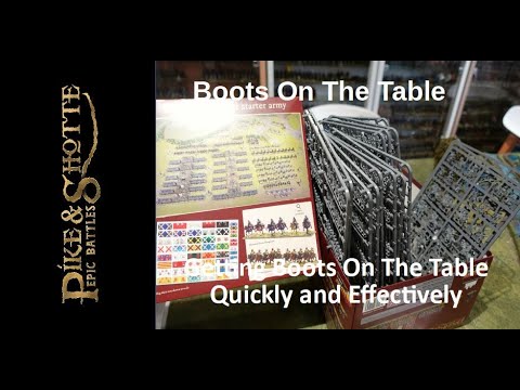 Getting Epic Pike & Shotte Boots On The Table Quickly and Effectively