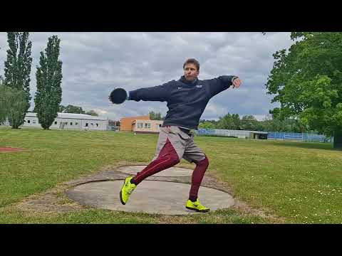 Marek Barta - 2025/05/17 Discus practice 1.75kg disc