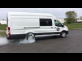 Ford Transit van burnout. Ecoboost V6