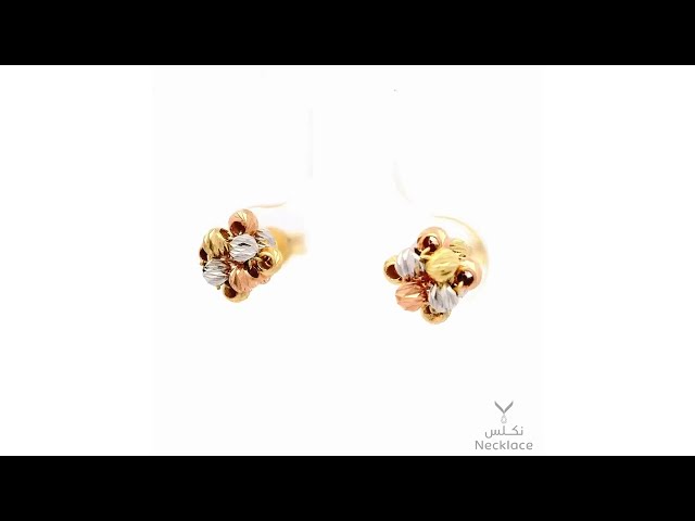 حلق ذهب عيار 18 (ER.5293)