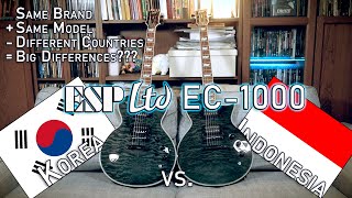 Video thumbnail for ESP LTD EC-1000 - Made in KOREA vs. INDONESIA! Which one is better? by Made by Miike