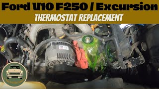 Ford F250 V10 6.8L Thermostat Replacement DIY Step By Step