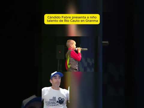 Cándido Fabre presenta a niño talento de Río Cauto