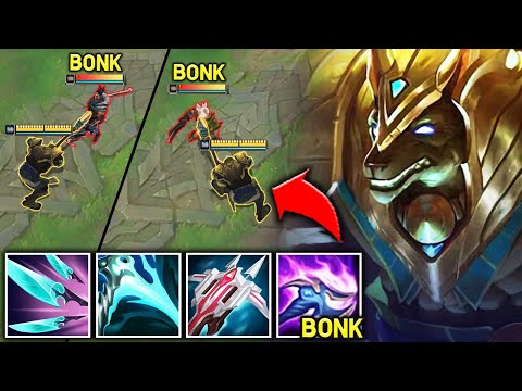 FULL CRIT NASUS BONKS YOUR ENTIRE HEALTH BAR! (900 STACKS, CRIT FOR 4K)