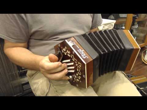 STAG48BAR - NEW Mahogany Stagi A48 English Concertina Baritone M 48 $799