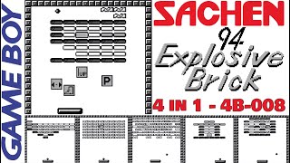 Explosive Brick Game Boy - Sachen 4 in 1 Multicart 4B-008- C&M Playthrough