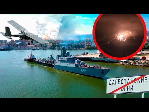 Каспийск стирает штаны: БПЛА рвутся к базе Каспийской флотилии! Калиброносцы лупят по Новороссийску!