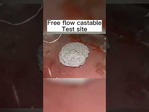 Free flow refractory castable Test site....#refractory #cement #furnaces