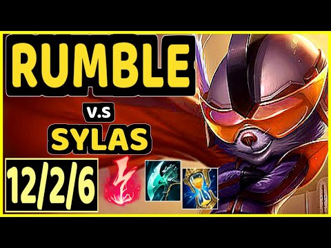 RUMBLE vs SYLAS - 12/2/6 KDA MID CHALLENGER GAMEPLAY - BR