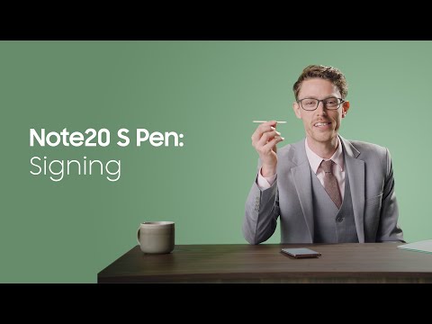 Signing with the Galaxy Note20 Ultra's S Pen | Samsung New Zealand