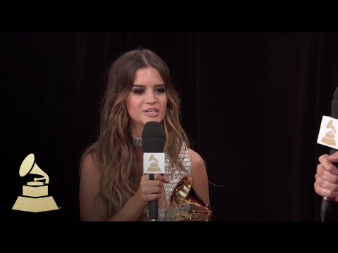 Maren Morris With Ted Stryker | Backstage | 59th GRAMMYs