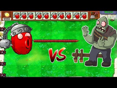 1 Cactus Pea vs Gargantuar vs Giga Gargantuar Plants vs Zombies