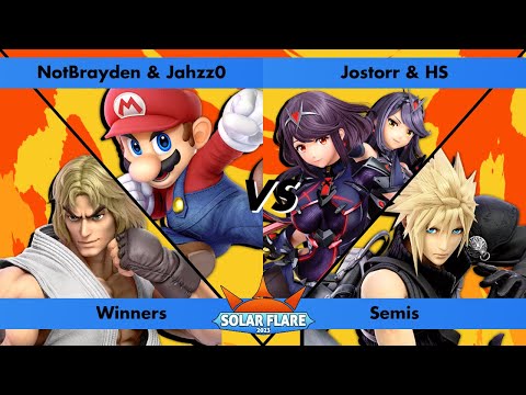 Solar Flare 2023 - NotBrayden/Jahzz0 vs Jostorr/HS - Winners Semis - Ultimate Doubles