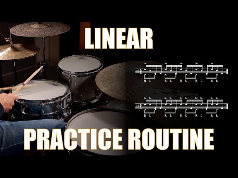 Linear Practice Routine in less than a Minute  - Daily Drum Lesson