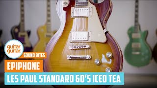 Video thumbnail for Epiphone Les Paul Standard '60s Iced Tea | NAMM 2020 | SOUNDBITES by GUITARGUITAR